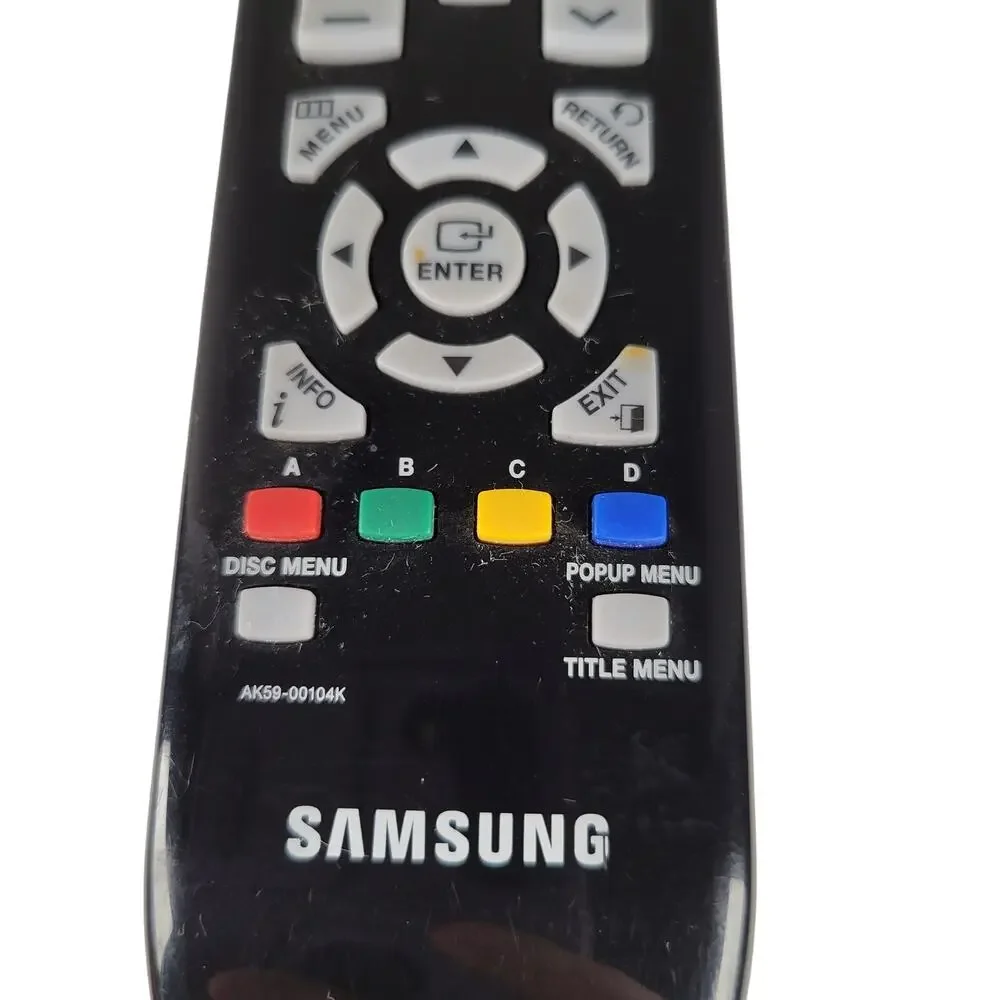 Samsung Remote Control AK59-00104K for Blu-Ray DVD Player Untested